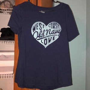 Blue old navy shirt
